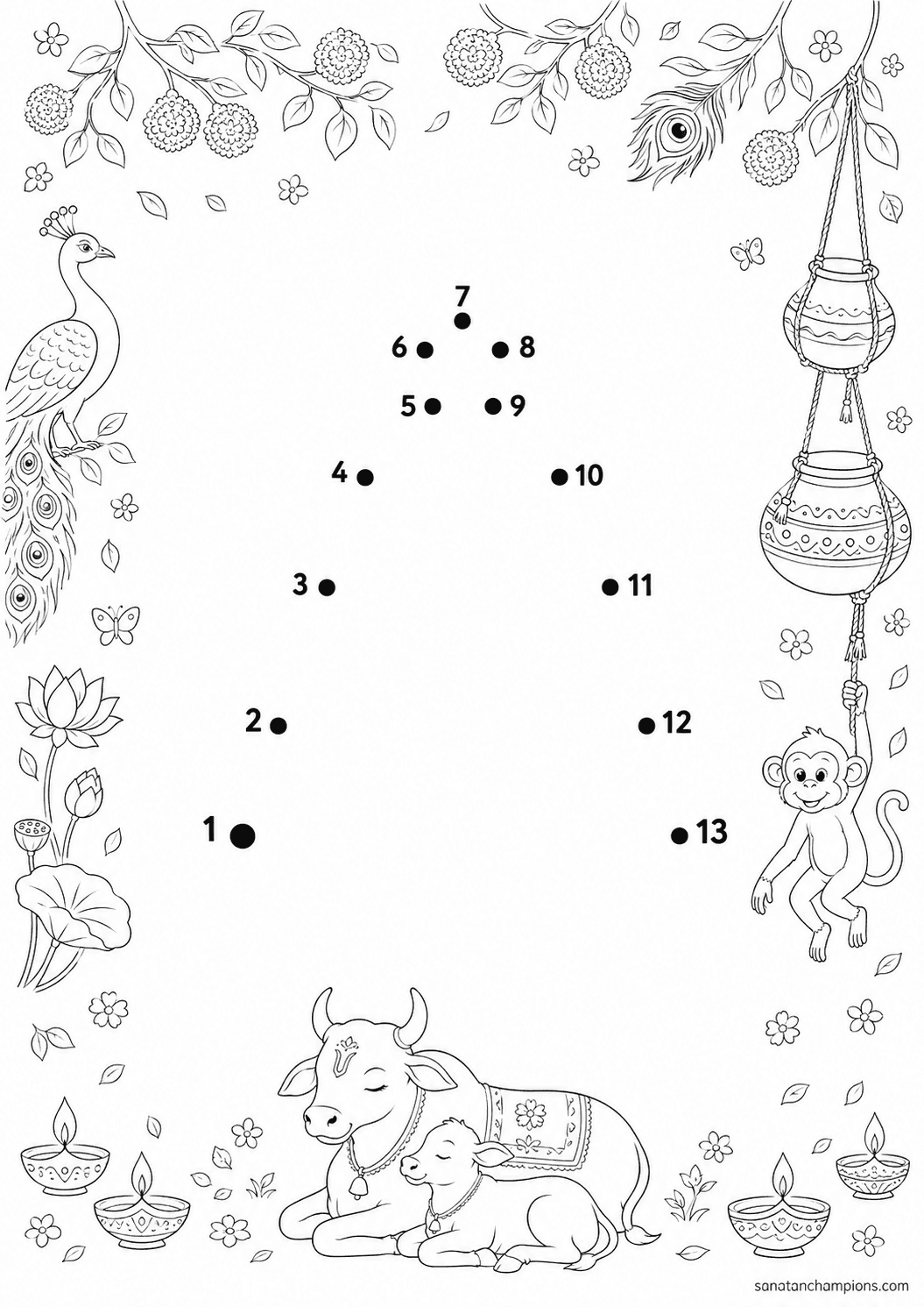 For the child who wants to ring it themselves — an illustrated dot-to-dot, ages 4–6. Opens its page.
